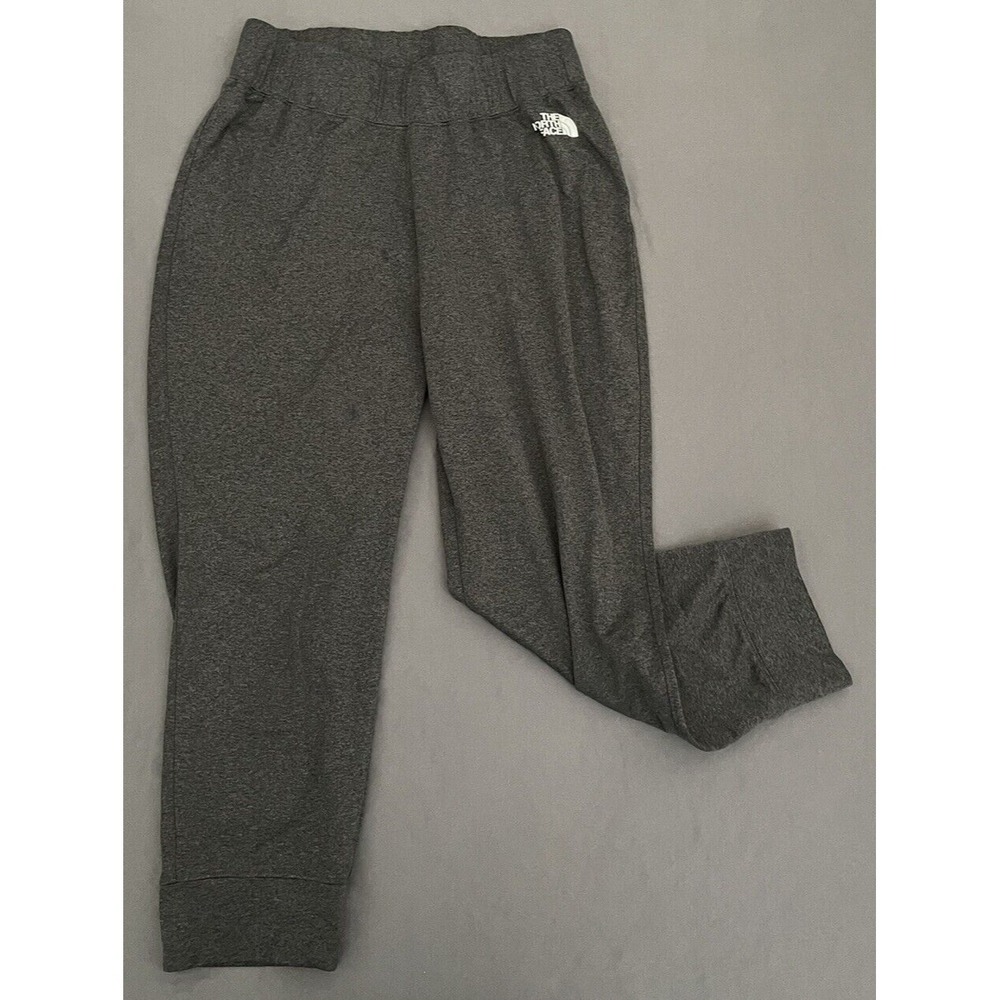 The North‎ Face Womens Medium Tapered Jogger Fleece Sweat Pants Heather Gray